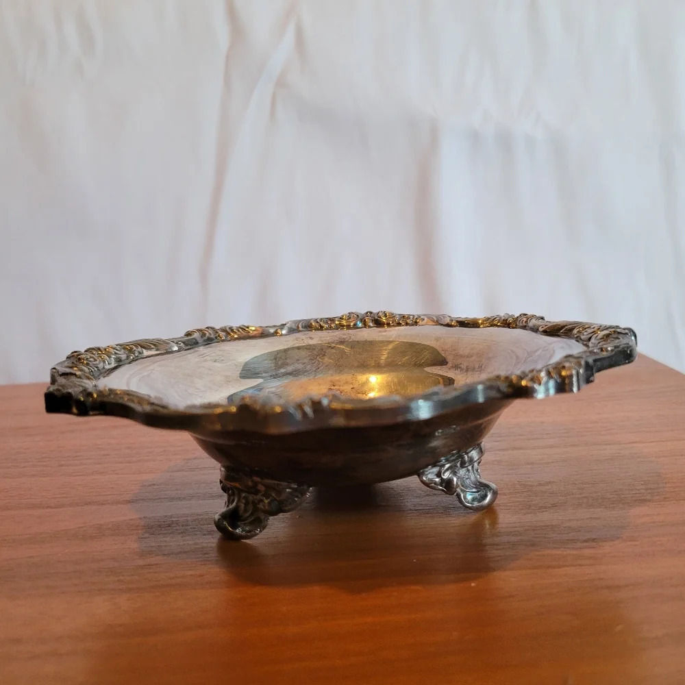Vintage Towle Silver Plated Brass Bowl Made in USA Candy Dish Nut Bowl